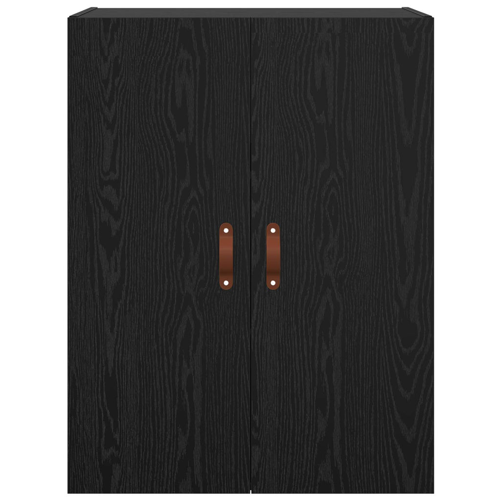 vidaXL Szafka ścienna 2 pcs Czarny Dąb 69,5 x 34 x 90 cm