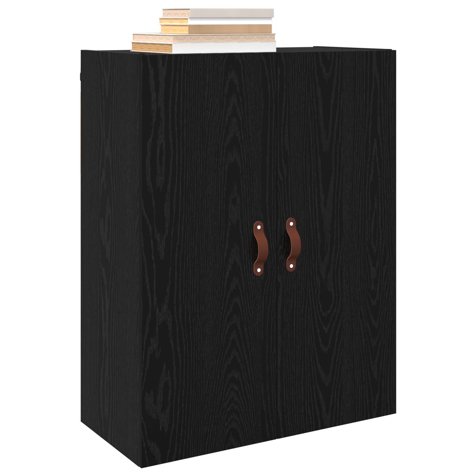 vidaXL Szafka ścienna 2 pcs Czarny Dąb 69,5 x 34 x 90 cm