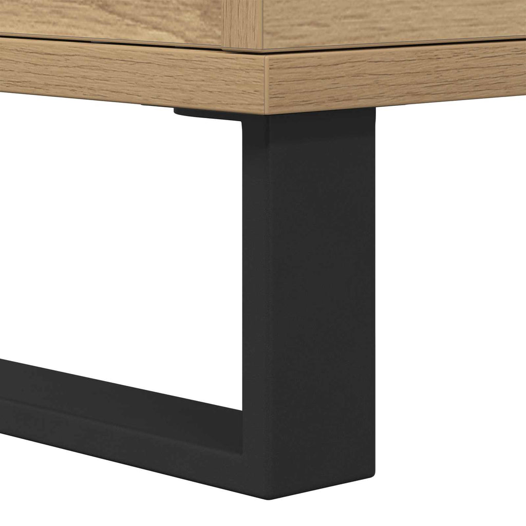 vidaXL Bufet 3 pcs Dąb rzemieślniczy 60 x 35 x 70 cm