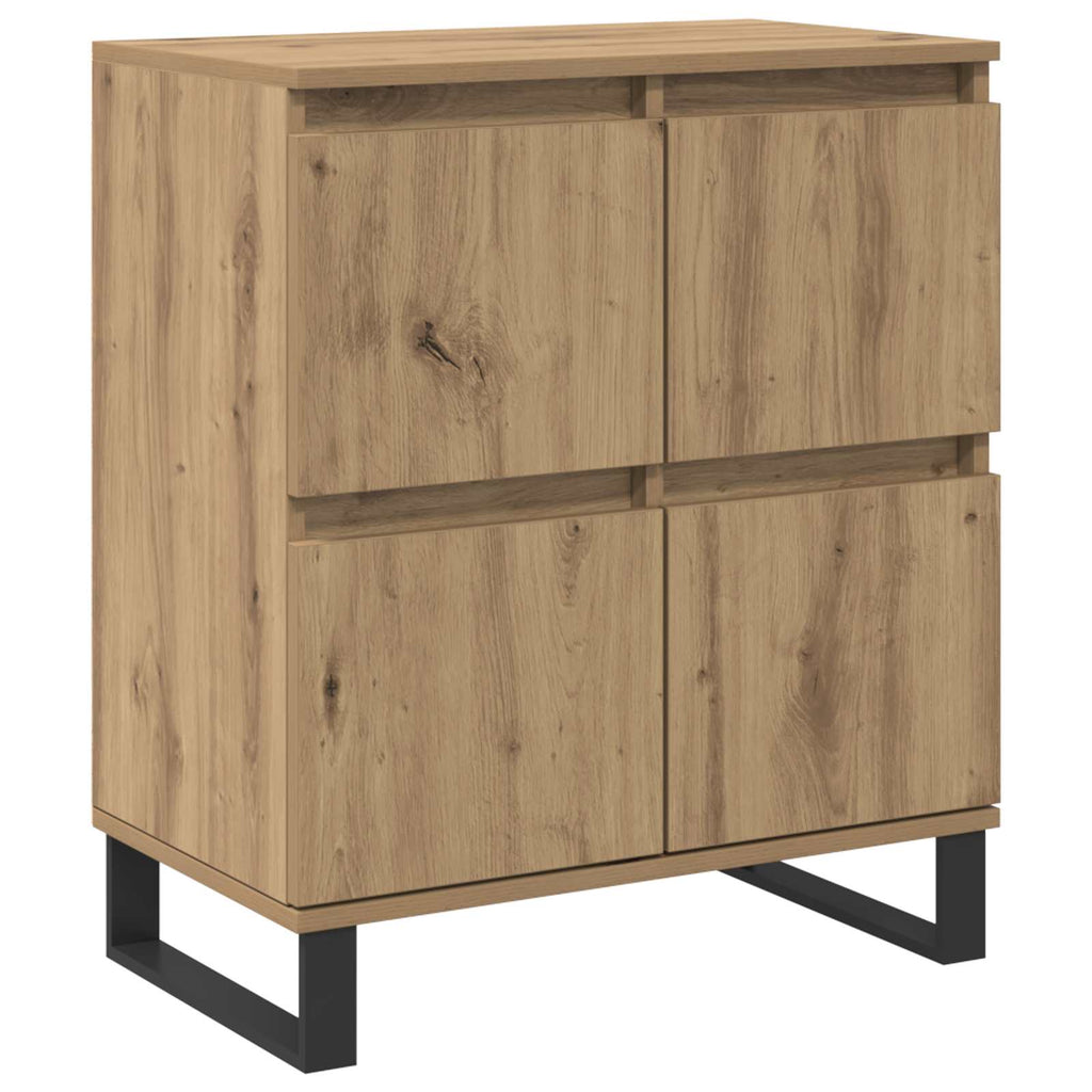 vidaXL Bufet 3 pcs Dąb rzemieślniczy 60 x 35 x 70 cm