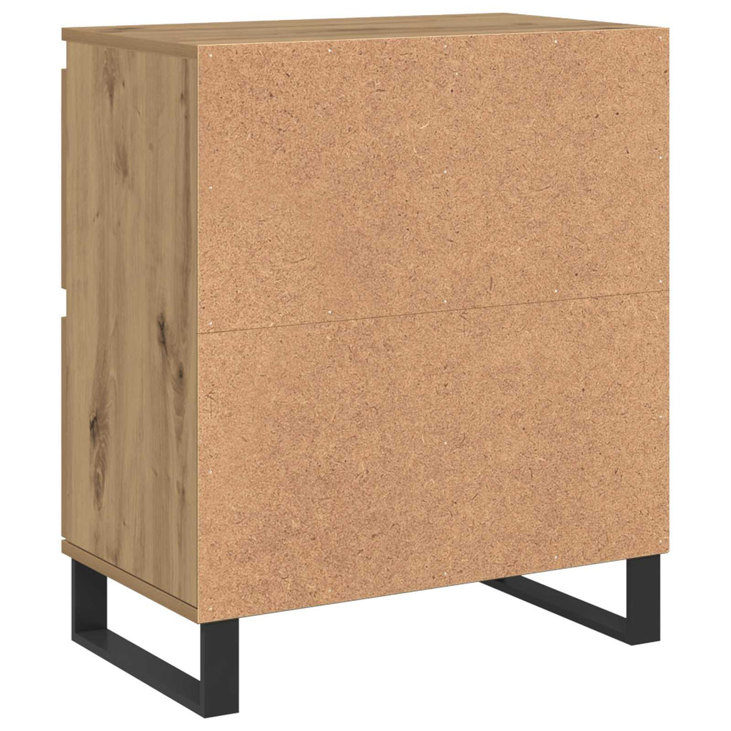 vidaXL Bufet 3 pcs Dąb rzemieślniczy 60 x 35 x 70 cm