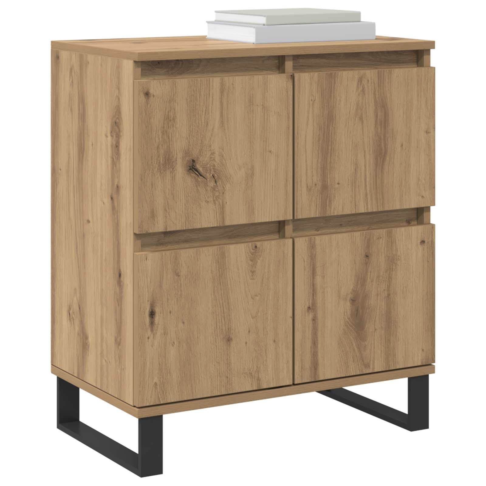 vidaXL Bufet 3 pcs Dąb rzemieślniczy 60 x 35 x 70 cm
