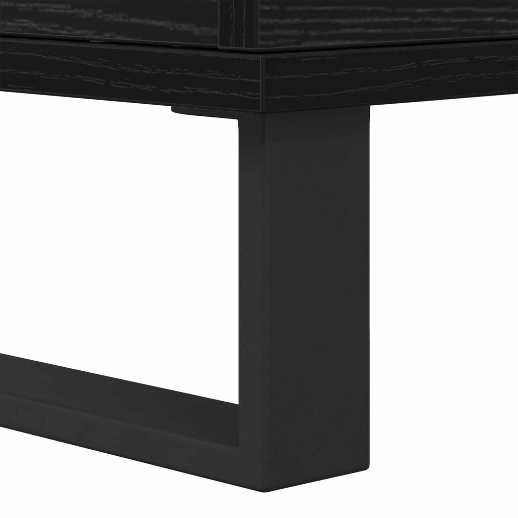vidaXL Bufet 3 pcs Czarny Dąb 60 x 35 x 70 cm