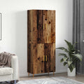 vidaXL Highboard Montowane na ścianie Stare drewno 69,5 x 34 x 180 cm