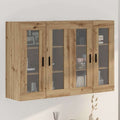 vidaXL Szafki montowane na ścianie 2 pcs dąb artisan 69,5 x 34 x 90 cm