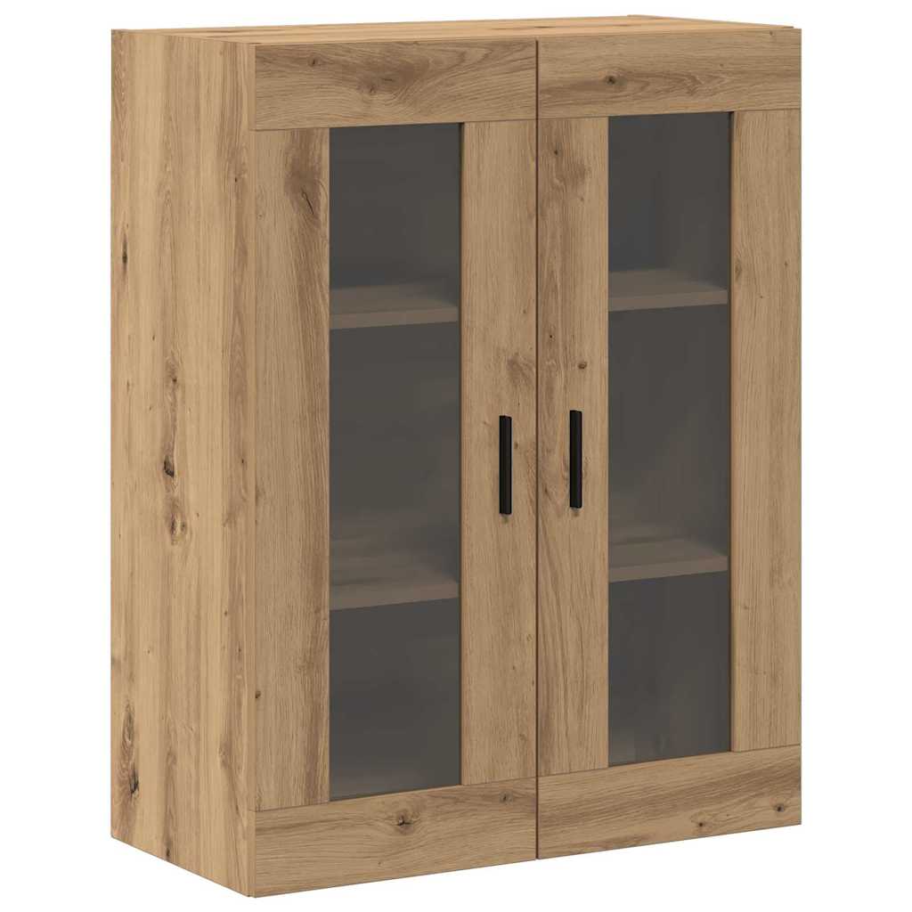 vidaXL Szafki montowane na ścianie 2 pcs dąb artisan 69,5 x 34 x 90 cm