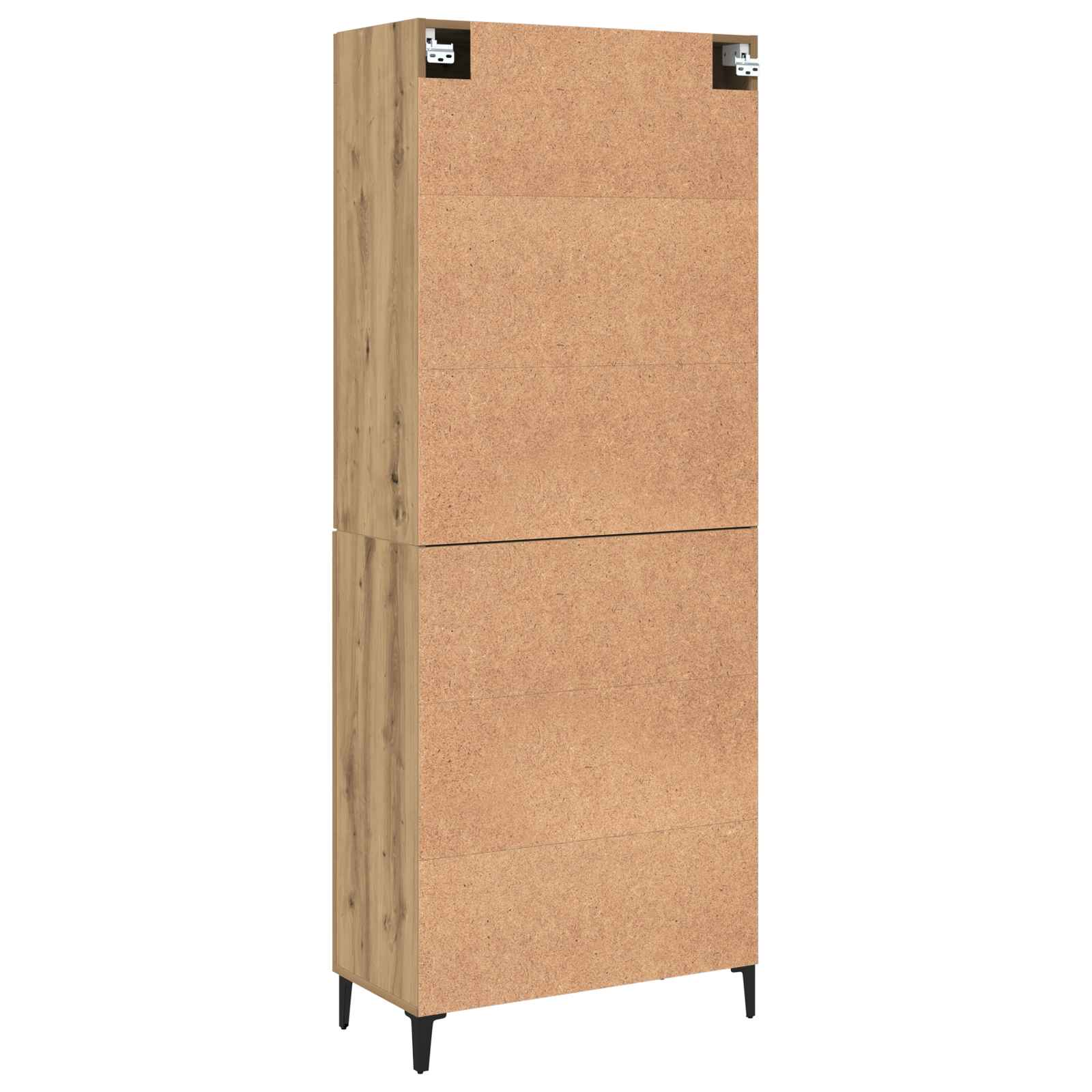 vidaXL Highboard 2 pcs Dąb rzemieślniczy Materiał drewnopochodny