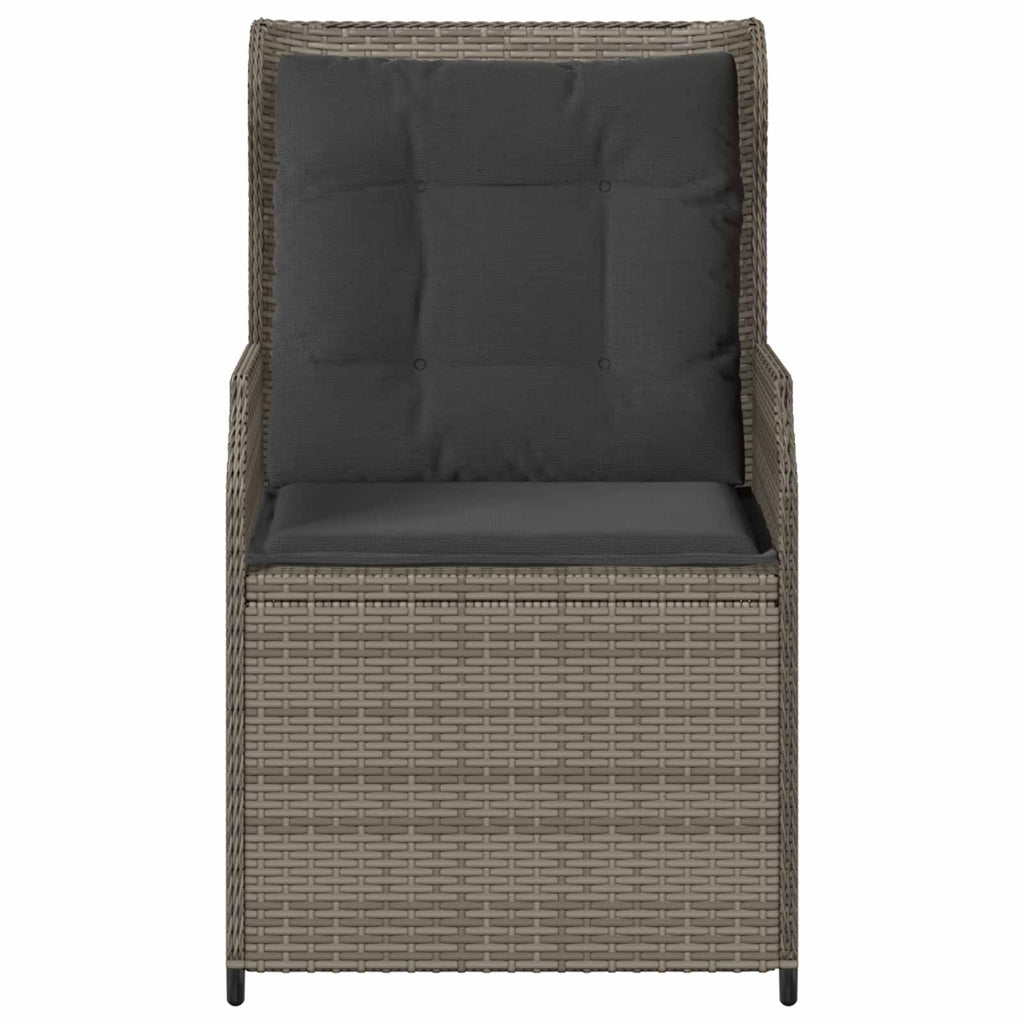 vidaXL Ławka ogrodowa 2 pcs Szary polirattan