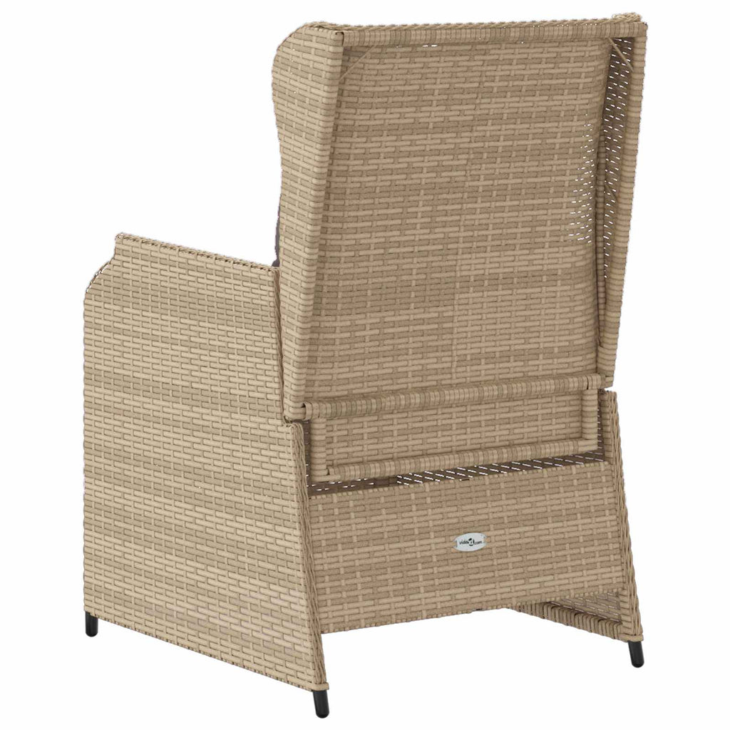 vidaXL Ławka ogrodowa 2 pcs Beżowy polirattan