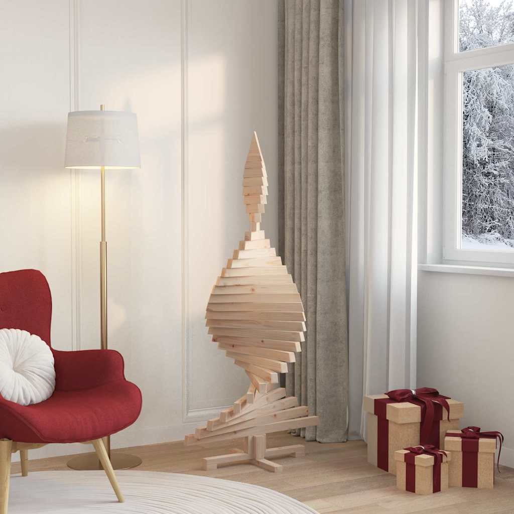 vidaXL Choinki KOTKA 150 cm Lite drewno sosnowe Naturalny