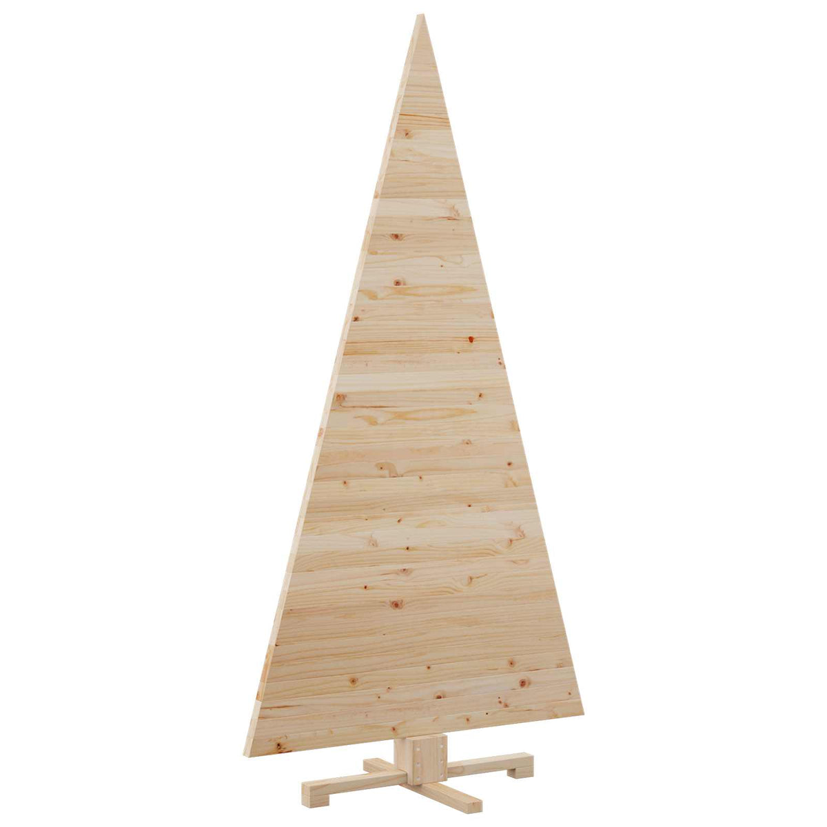 vidaXL Choinki z podstawą Naturalny 180 cm Lite drewno sosnowe