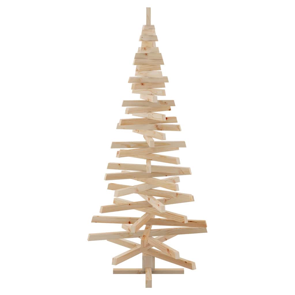 vidaXL Choinki z podstawą Naturalny 180 cm Lite drewno sosnowe