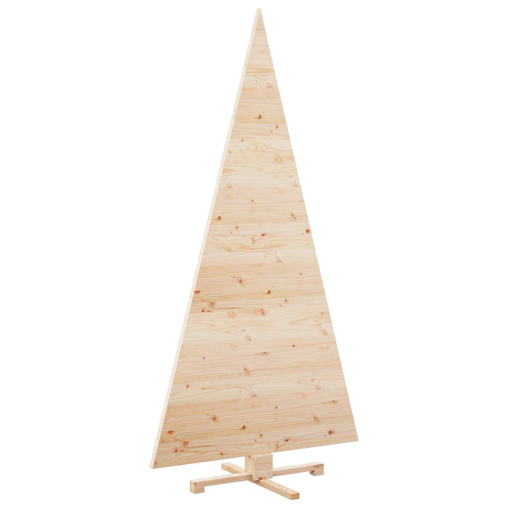vidaXL Choinki z podstawą Naturalny 210 cm Lite drewno sosnowe