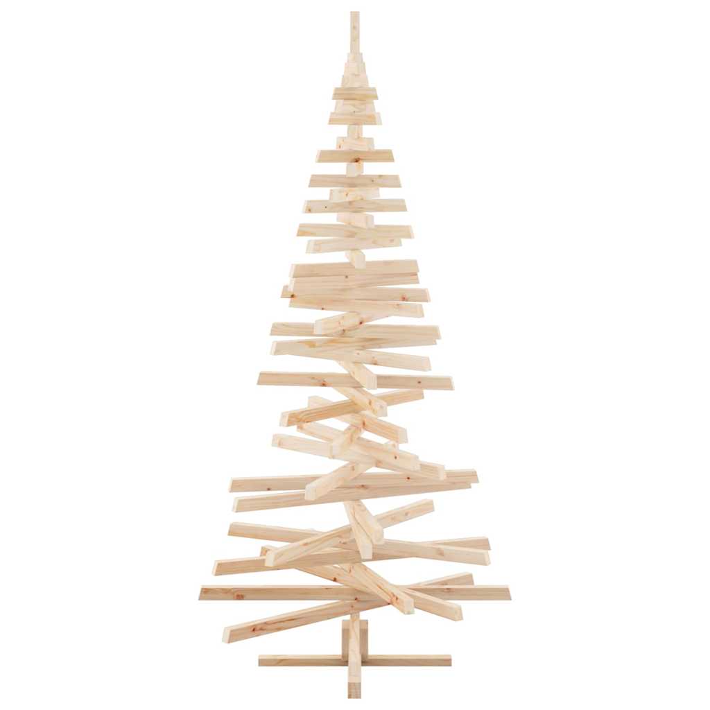 vidaXL Choinki z podstawą Naturalny 210 cm Lite drewno sosnowe