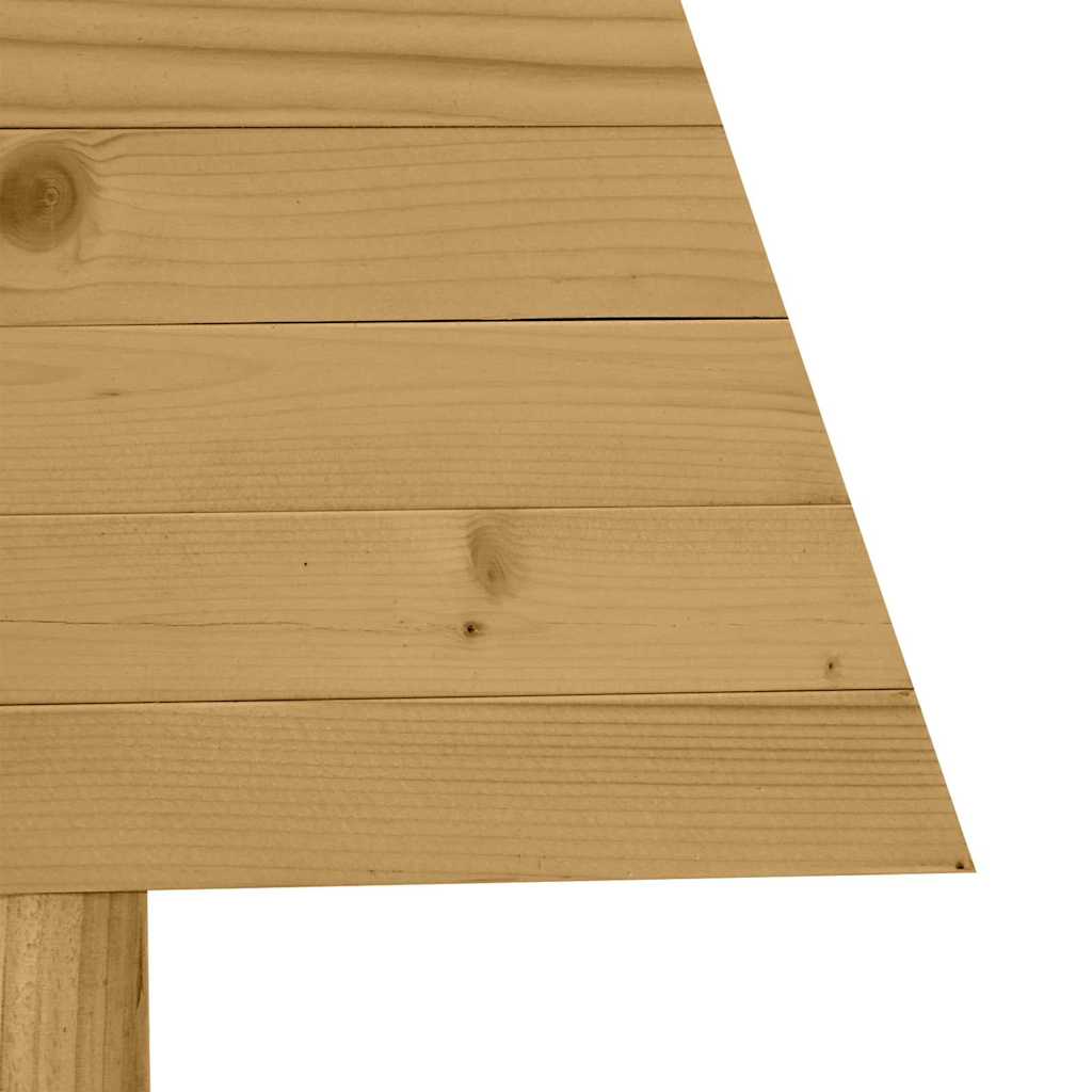 vidaXL Choinki z podstawą Brązowy 60 cm Lite drewno sosnowe