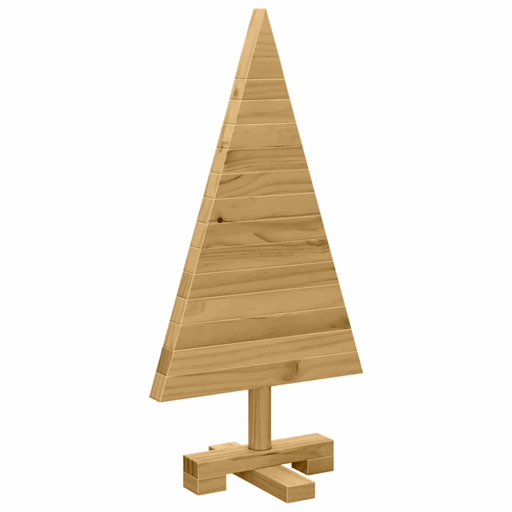 vidaXL Choinki z podstawą Brązowy 60 cm Lite drewno sosnowe