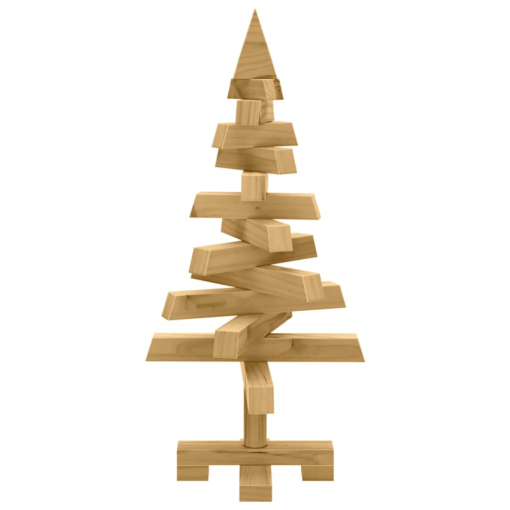 vidaXL Choinki z podstawą Brązowy 60 cm Lite drewno sosnowe