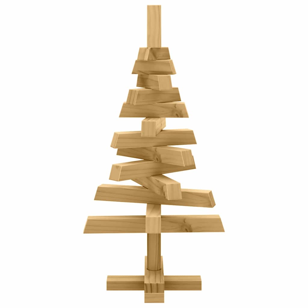 vidaXL Choinki z podstawą Brązowy 60 cm Lite drewno sosnowe