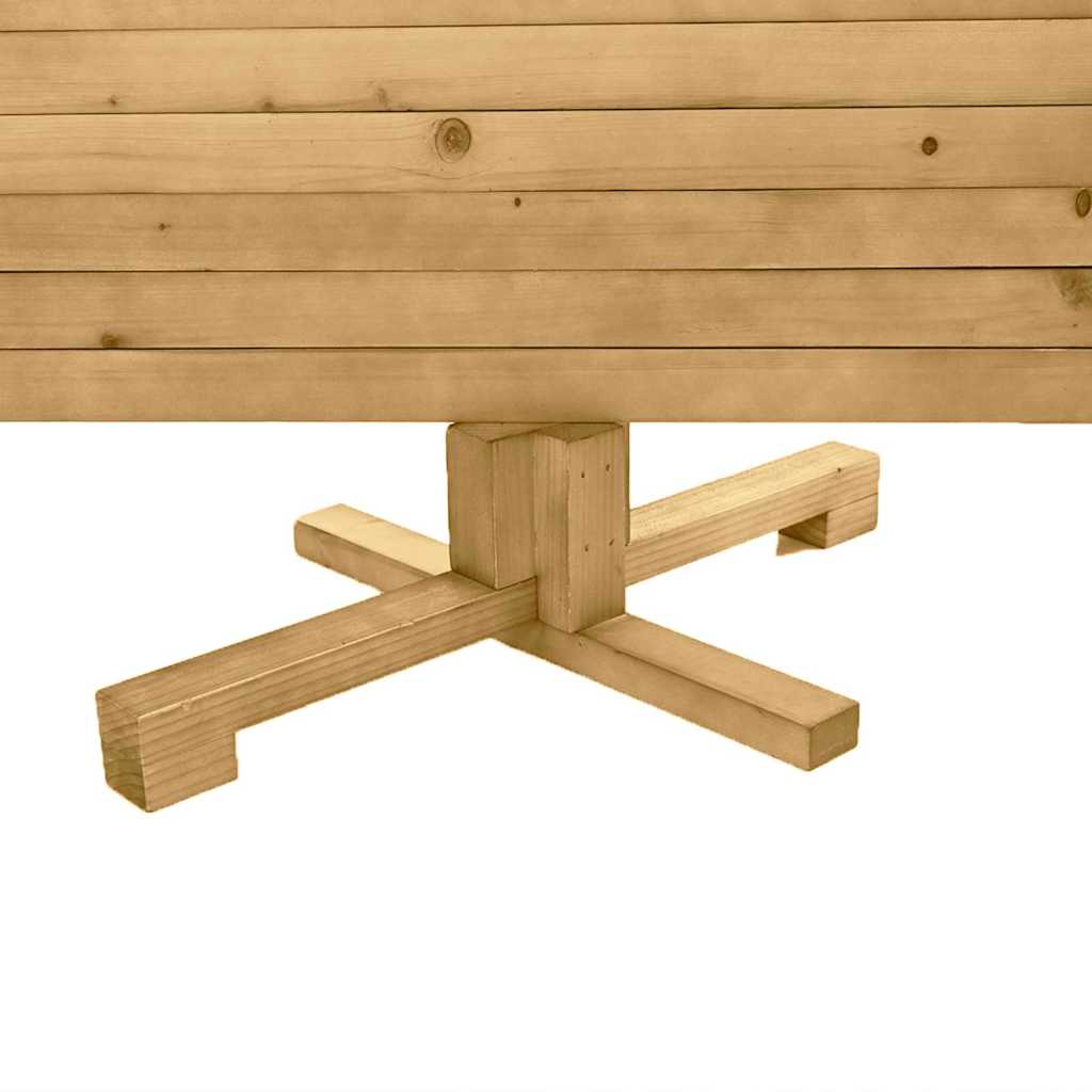 vidaXL Choinki z podstawą Brązowy 120 cm Lite drewno sosnowe