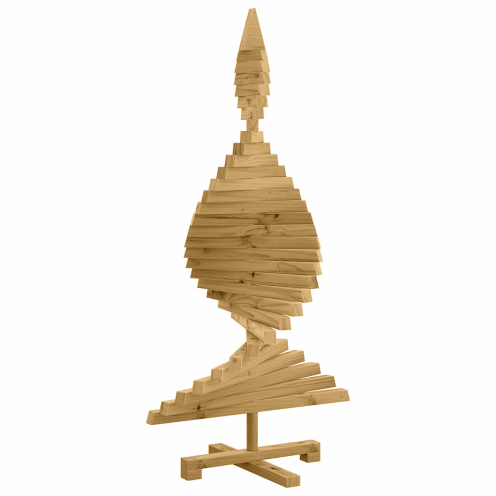 vidaXL Choinki z podstawą Brązowy 120 cm Lite drewno sosnowe
