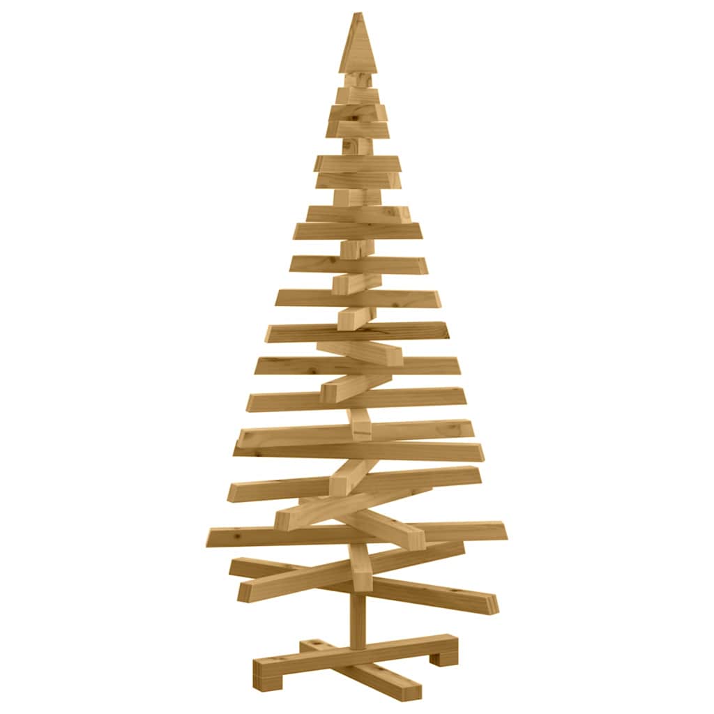vidaXL Choinki z podstawą Brązowy 120 cm Lite drewno sosnowe