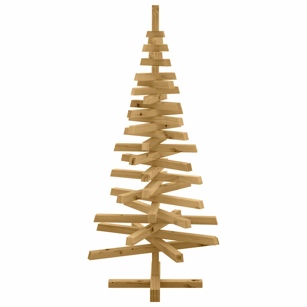 vidaXL Choinki z podstawą Brązowy 120 cm Lite drewno sosnowe