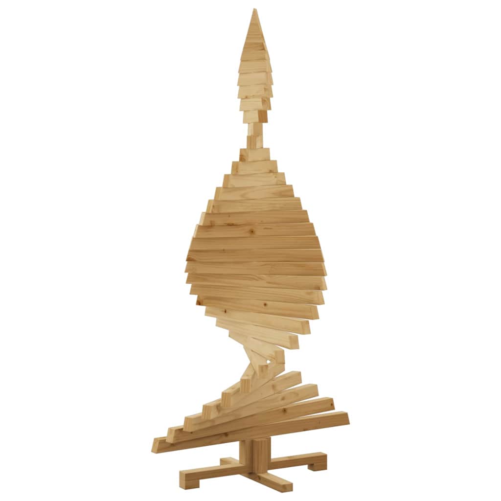 vidaXL Choinki z podstawą Brązowy 150 cm Lite drewno sosnowe