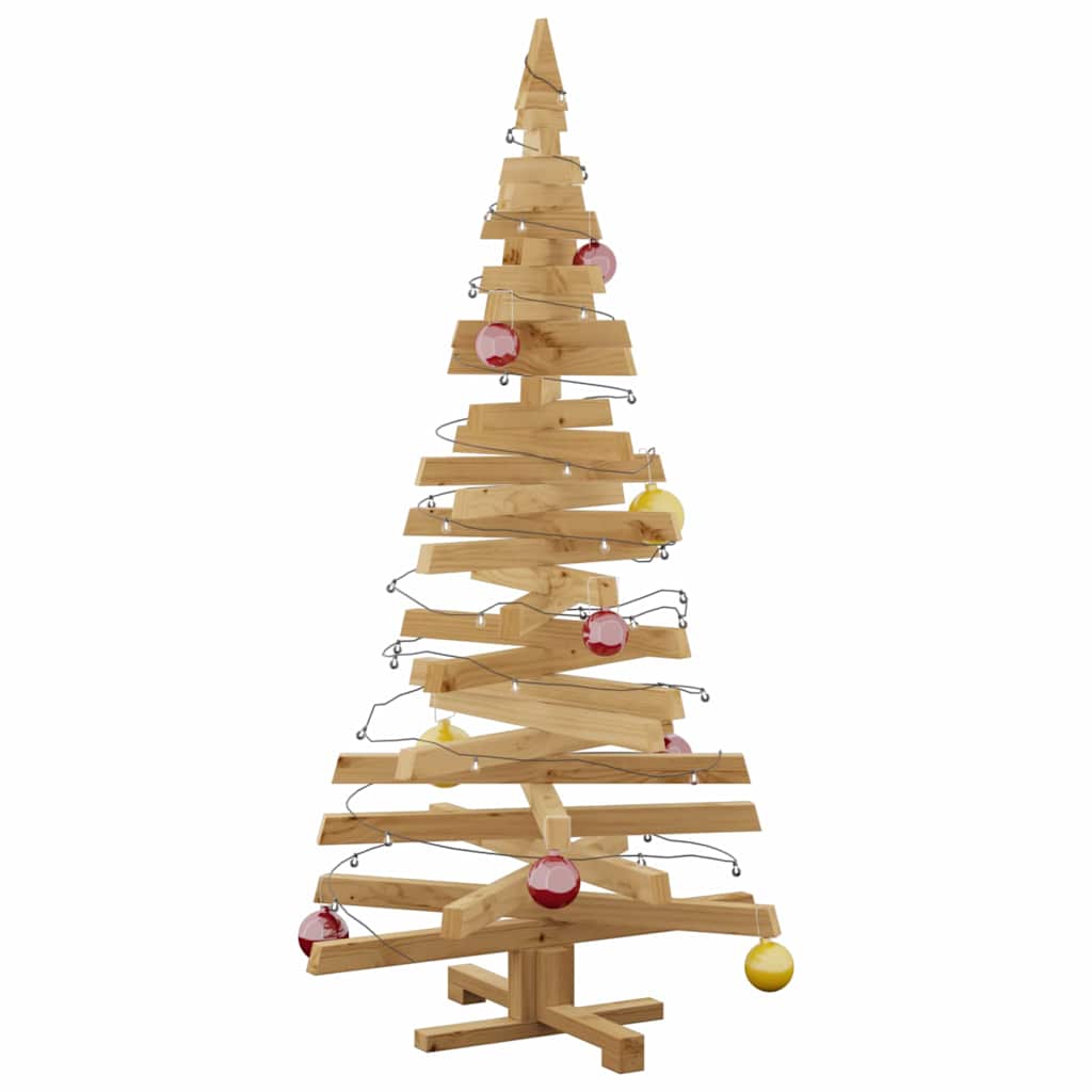 vidaXL Choinki z podstawą Brązowy 150 cm Lite drewno sosnowe