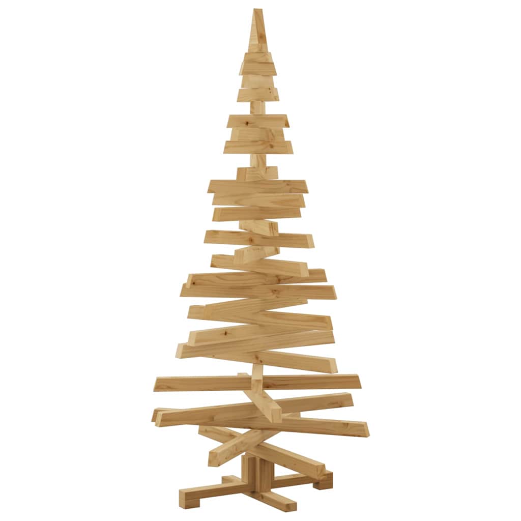 vidaXL Choinki z podstawą Brązowy 150 cm Lite drewno sosnowe