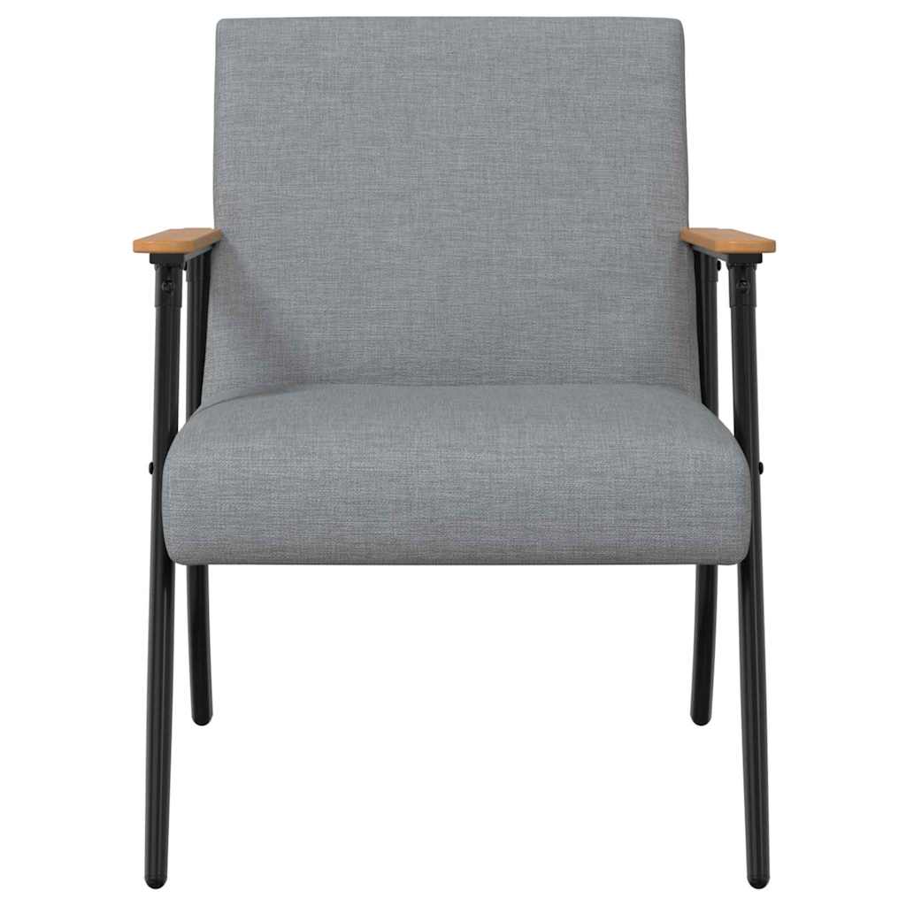 vidaXL fotel Jasnoszary tkanina