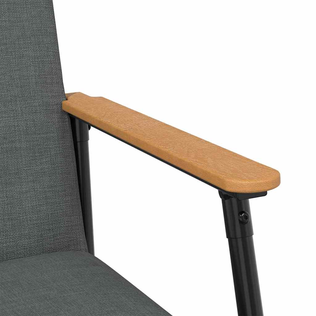 vidaXL fotel Ciemnoszary tkanina