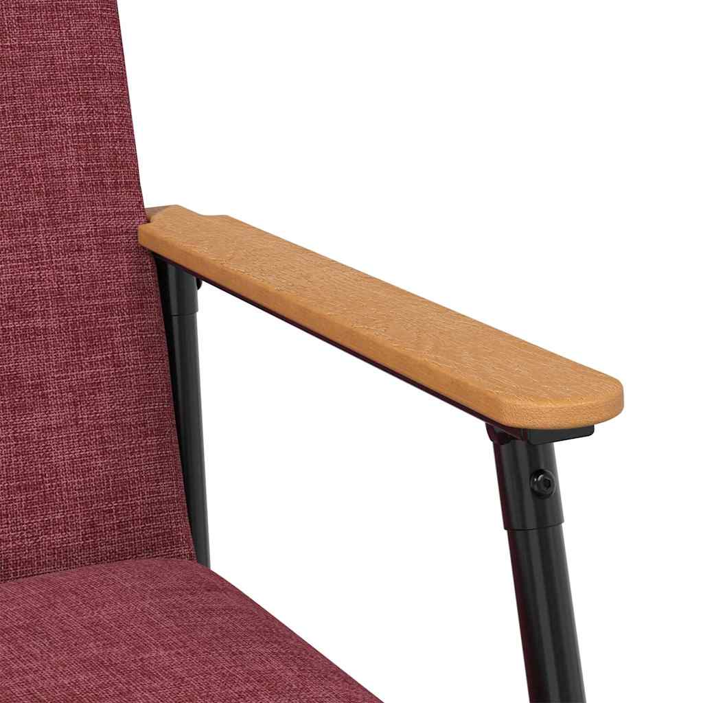 vidaXL fotel Czerwone wino tkanina