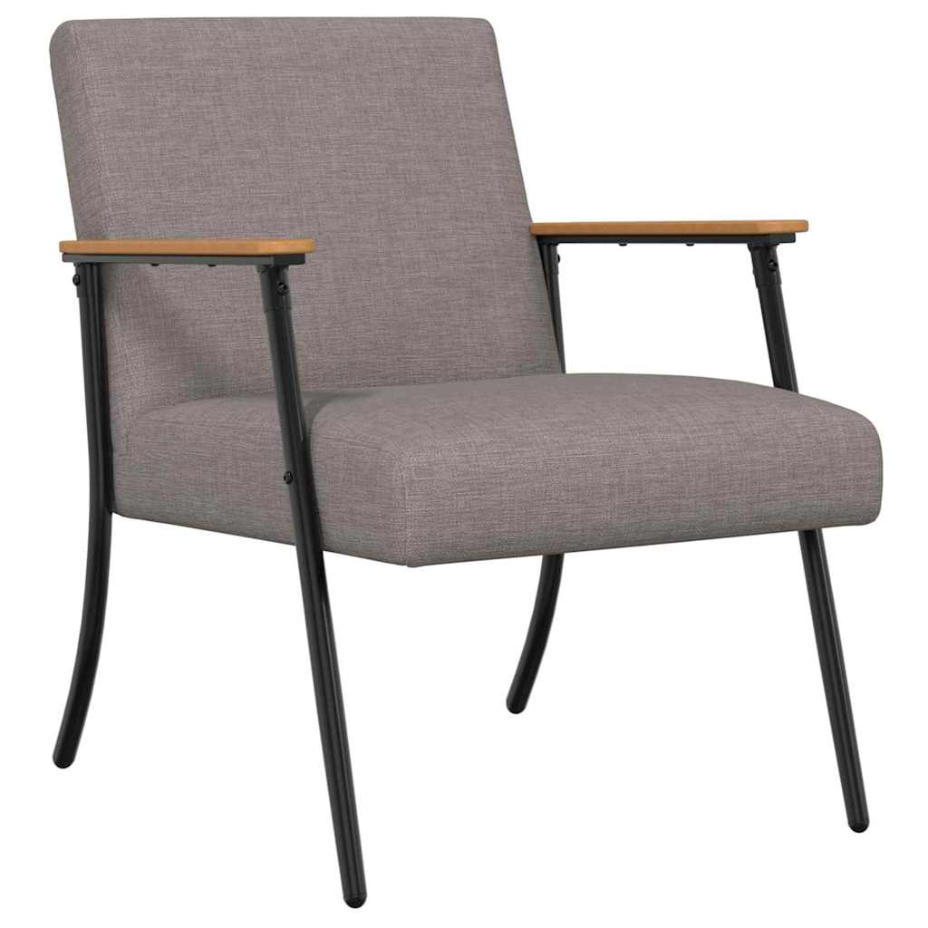 vidaXL fotel Ciemnoszary tkanina