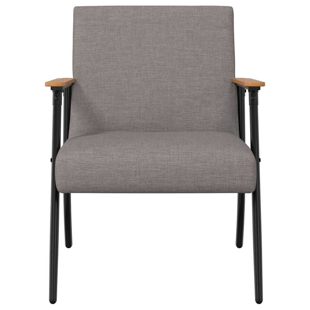 vidaXL fotel Ciemnoszary tkanina