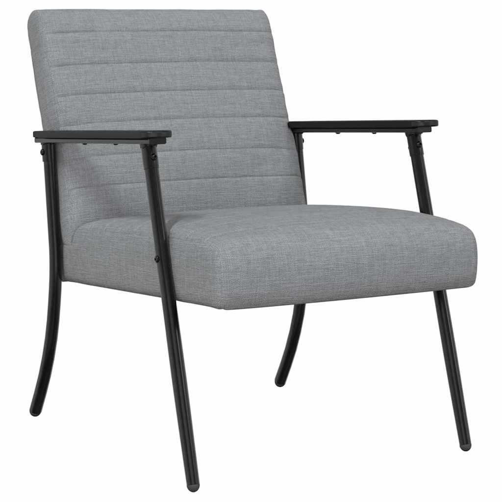 vidaXL fotel Jasnoszary 59 x 75 x 78 cm tkanina