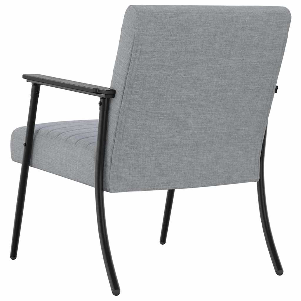 vidaXL fotel Jasnoszary 59 x 75 x 78 cm tkanina