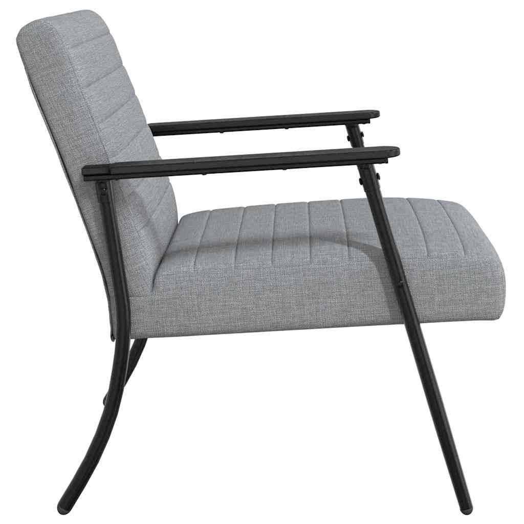 vidaXL fotel Jasnoszary 59 x 75 x 78 cm tkanina