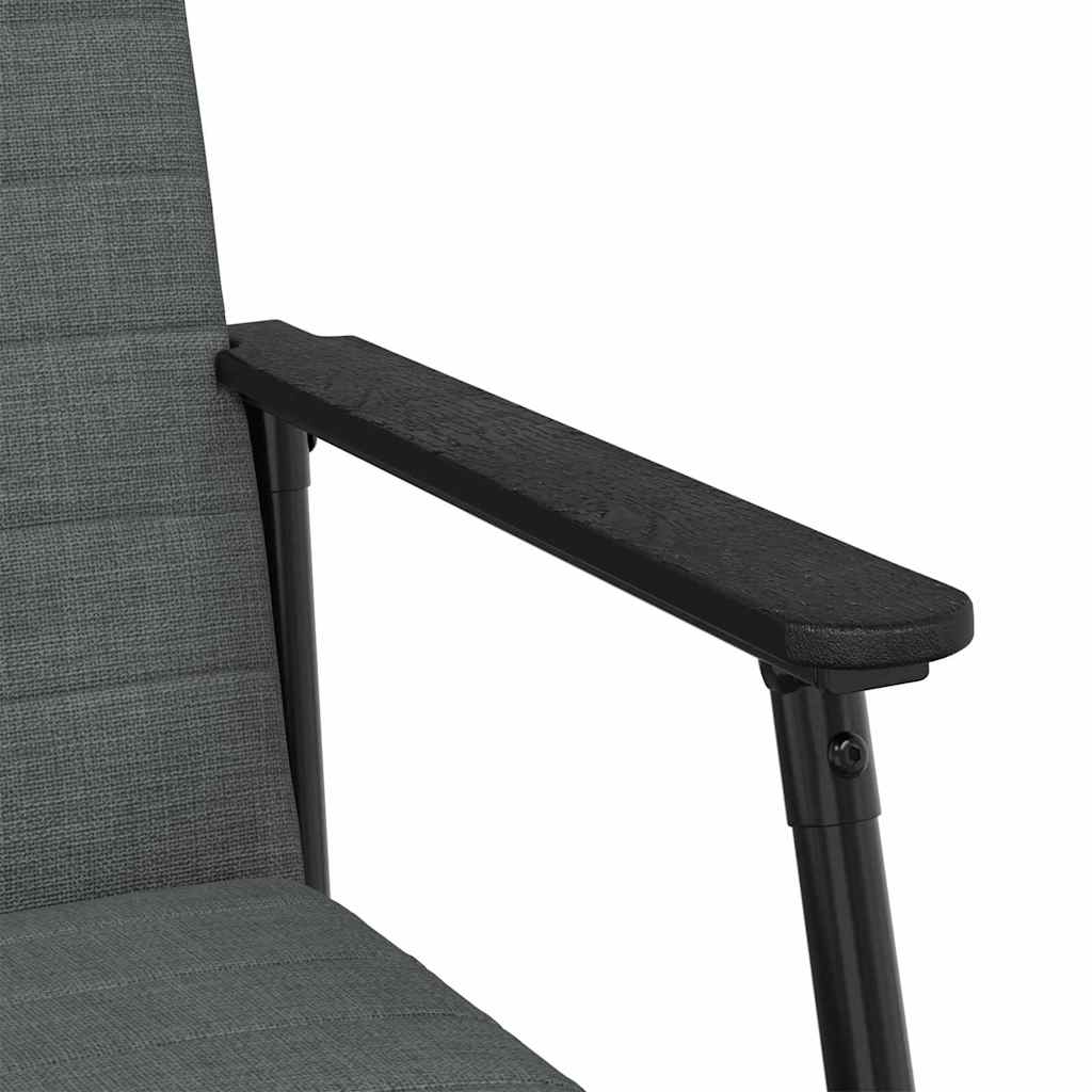 vidaXL fotel Ciemnoszary 59 x 75 x 78 cm tkanina