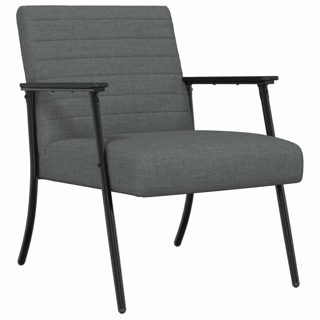 vidaXL fotel Ciemnoszary 59 x 75 x 78 cm tkanina