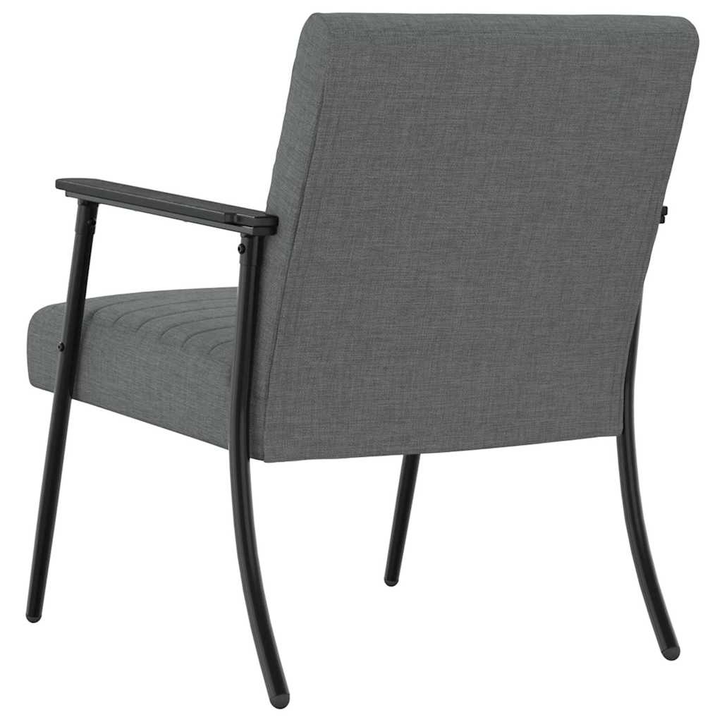 vidaXL fotel Ciemnoszary 59 x 75 x 78 cm tkanina