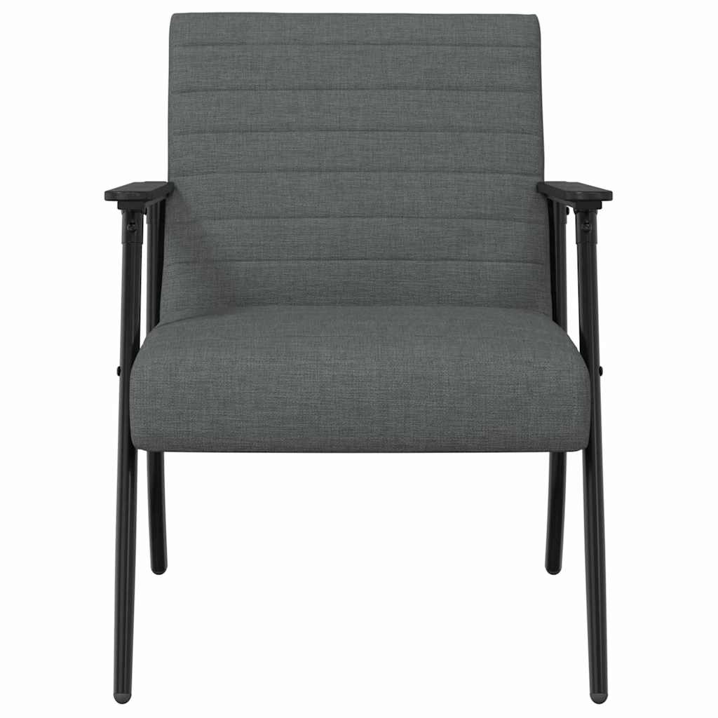 vidaXL fotel Ciemnoszary 59 x 75 x 78 cm tkanina