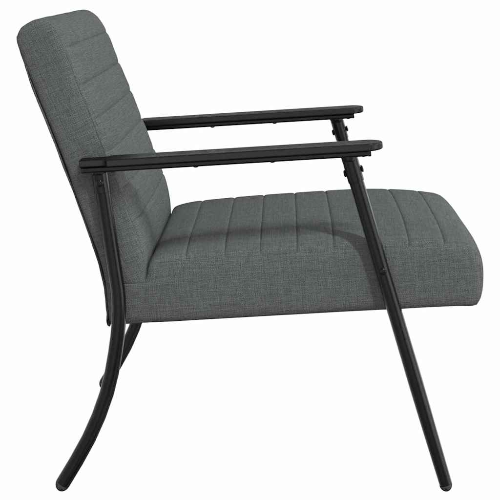 vidaXL fotel Ciemnoszary 59 x 75 x 78 cm tkanina