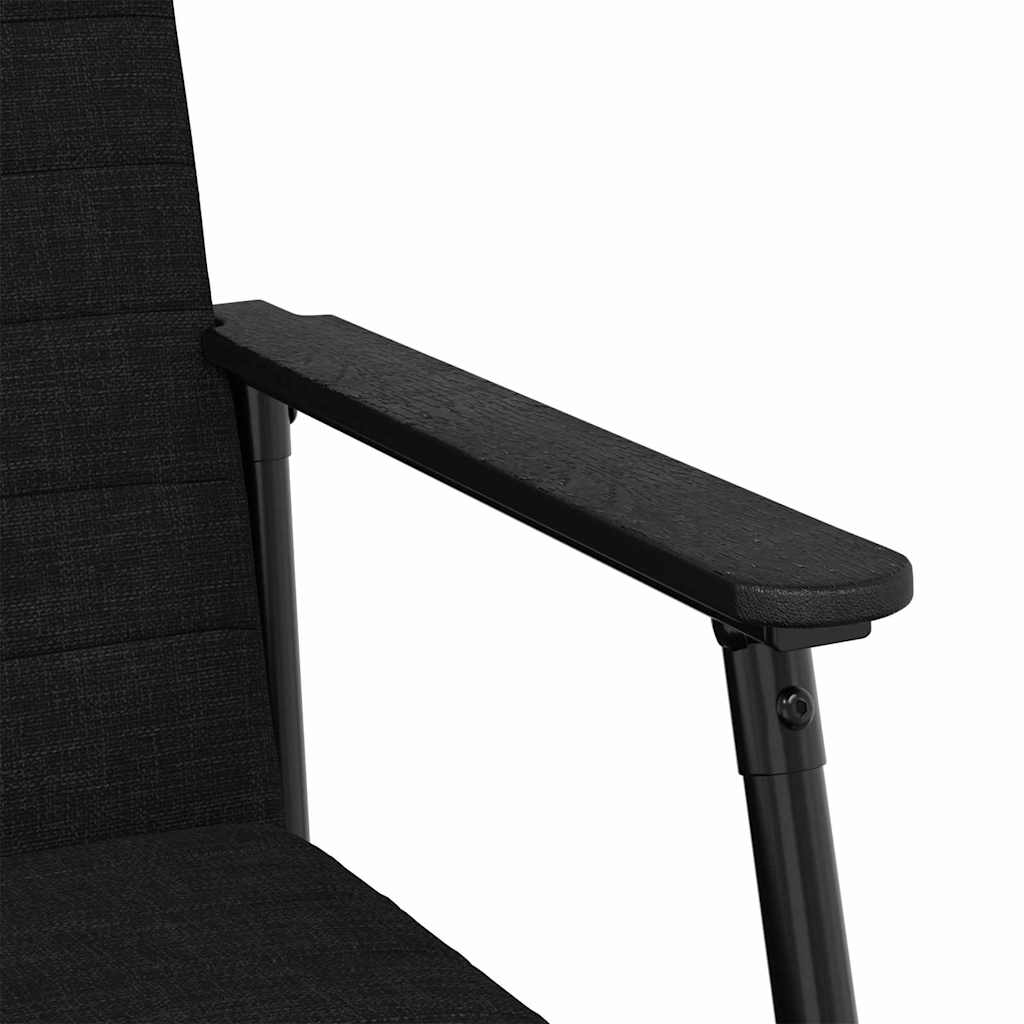 vidaXL fotel Czarny 59 x 75 x 78 cm tkanina