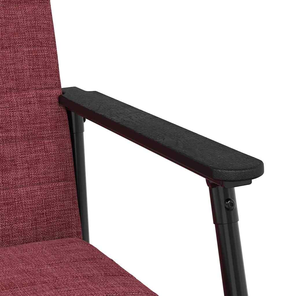 vidaXL fotel Czerwone wino 59 x 75 x 78 cm tkanina