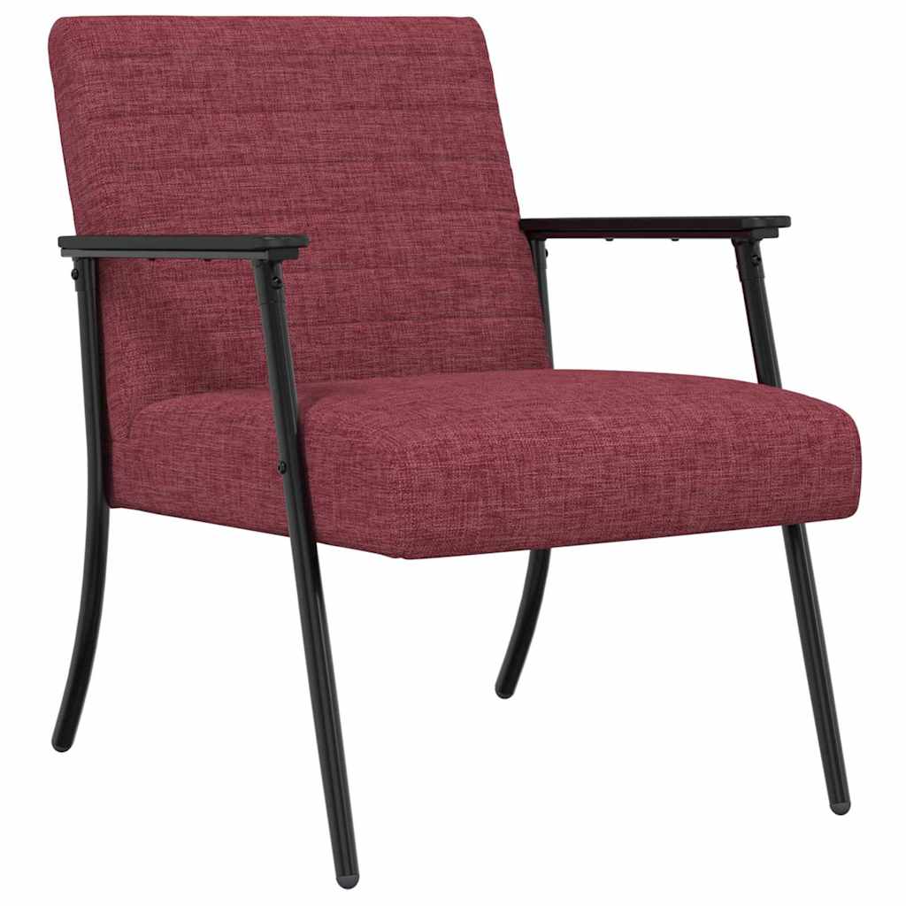 vidaXL fotel Czerwone wino 59 x 75 x 78 cm tkanina