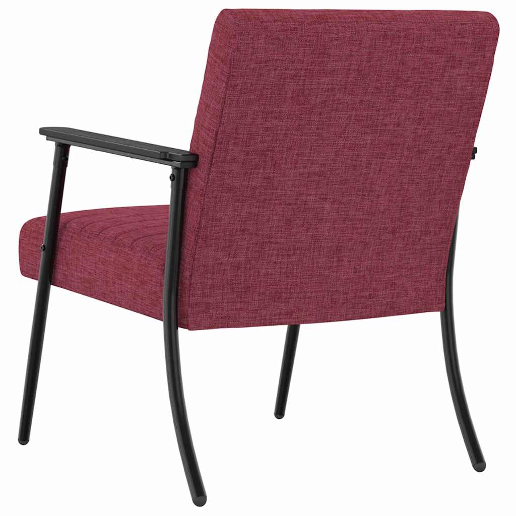 vidaXL fotel Czerwone wino 59 x 75 x 78 cm tkanina
