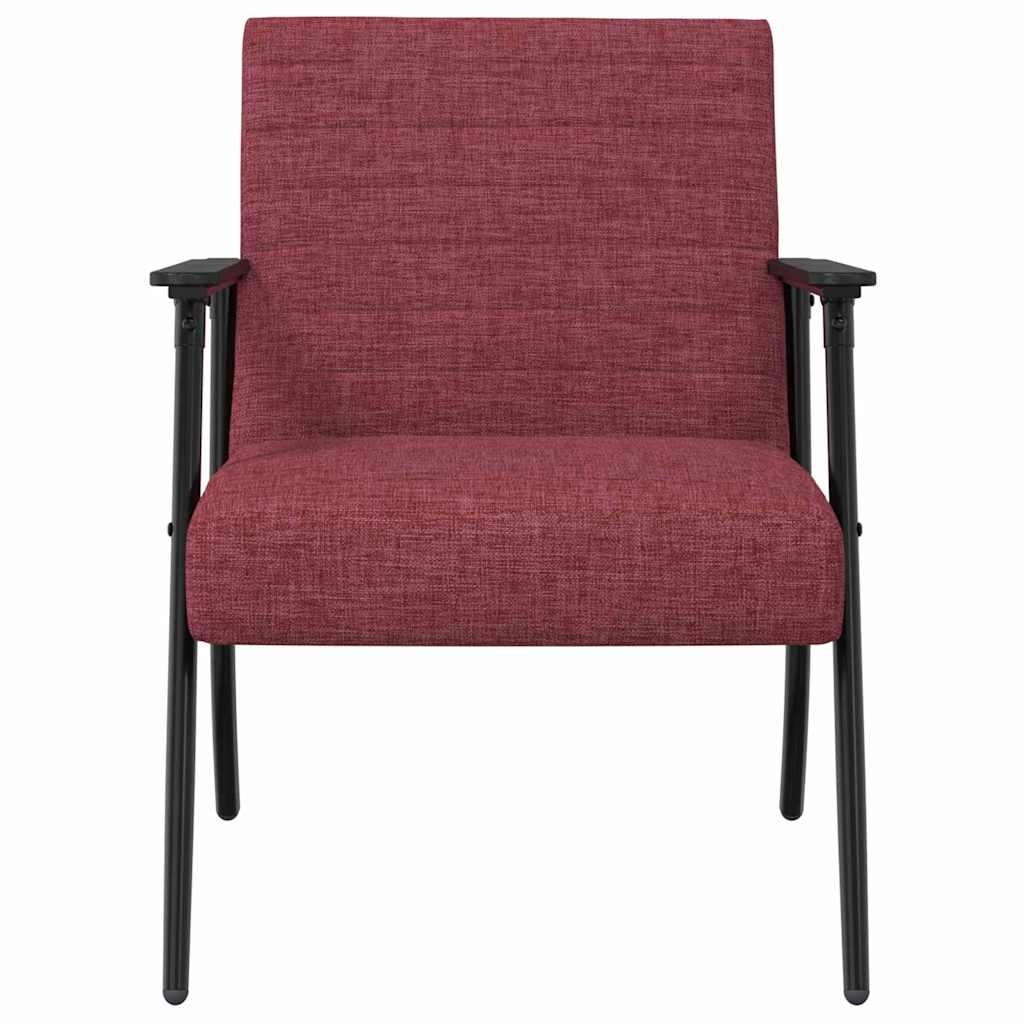 vidaXL fotel Czerwone wino 59 x 75 x 78 cm tkanina