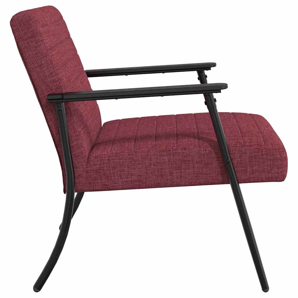 vidaXL fotel Czerwone wino 59 x 75 x 78 cm tkanina