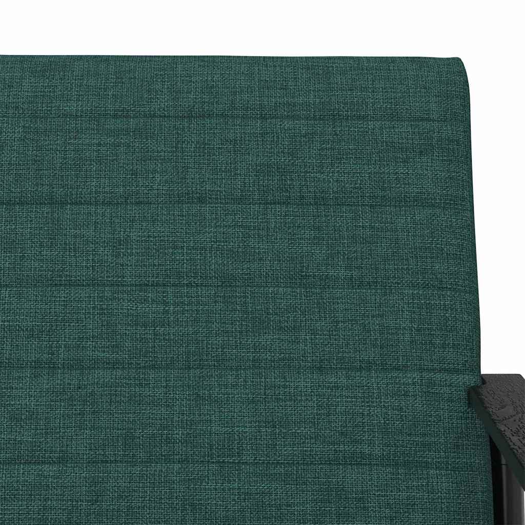 vidaXL fotel Ciemna zieleń 59 x 75 x 78 cm tkanina