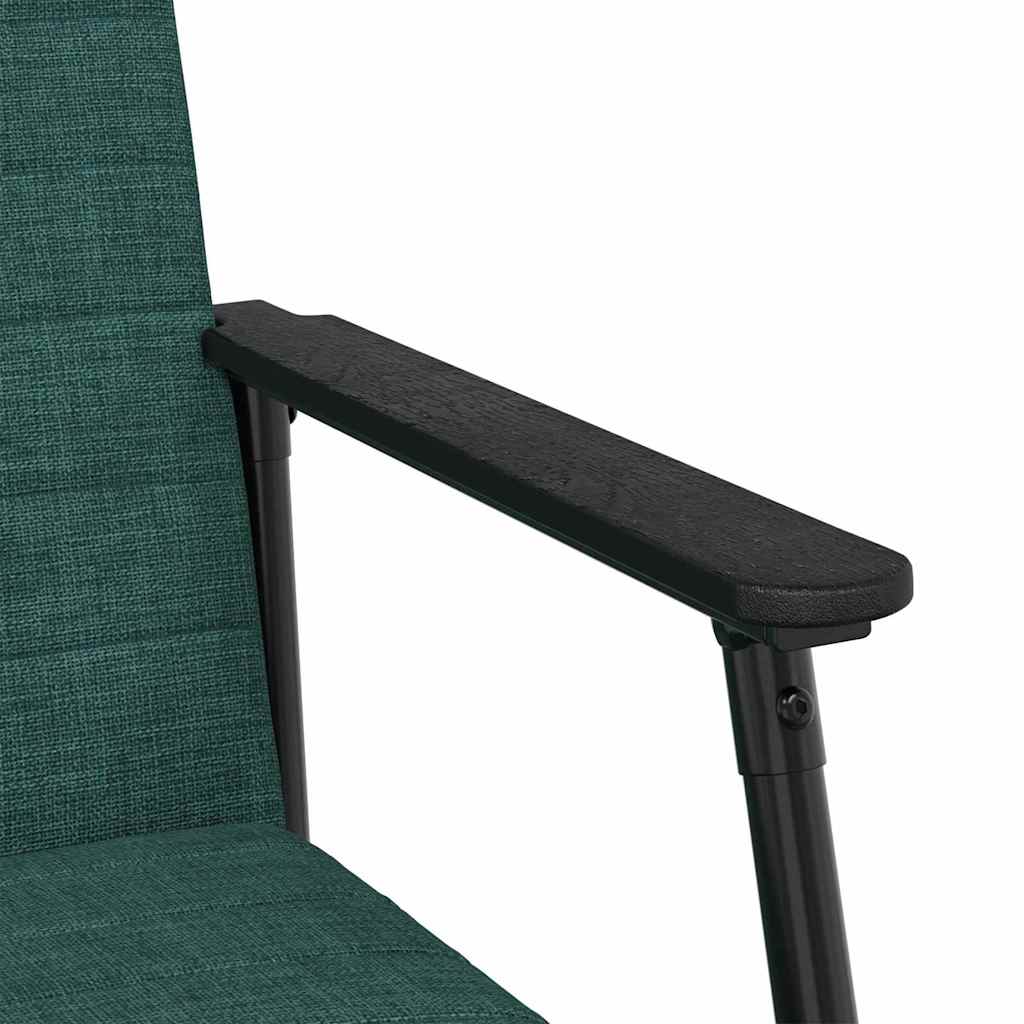 vidaXL fotel Ciemna zieleń 59 x 75 x 78 cm tkanina